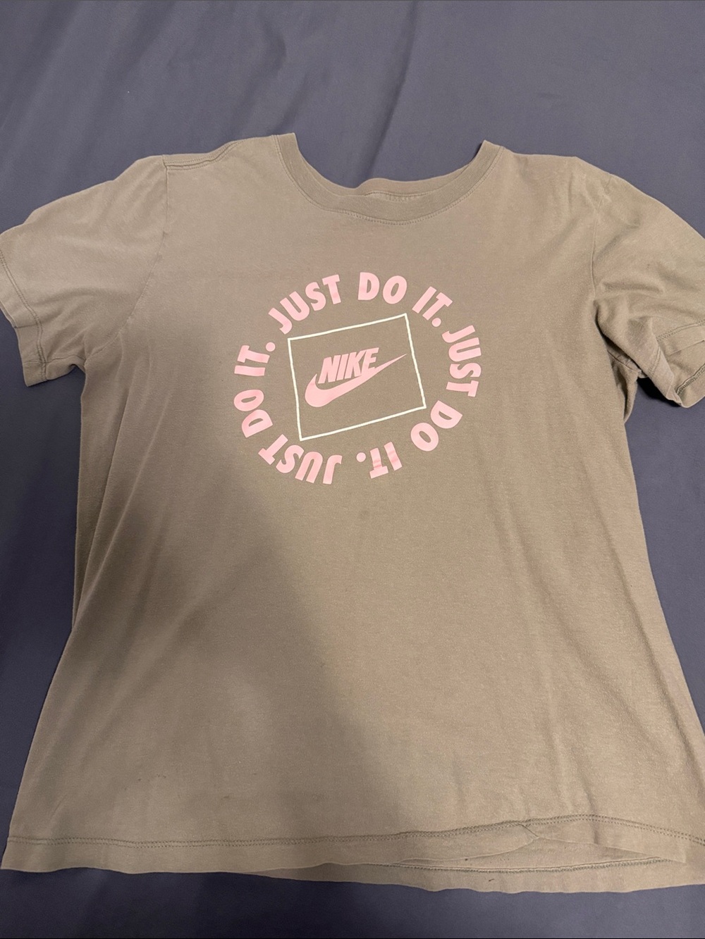 Nike Olive Green Tee “Just Do It.”